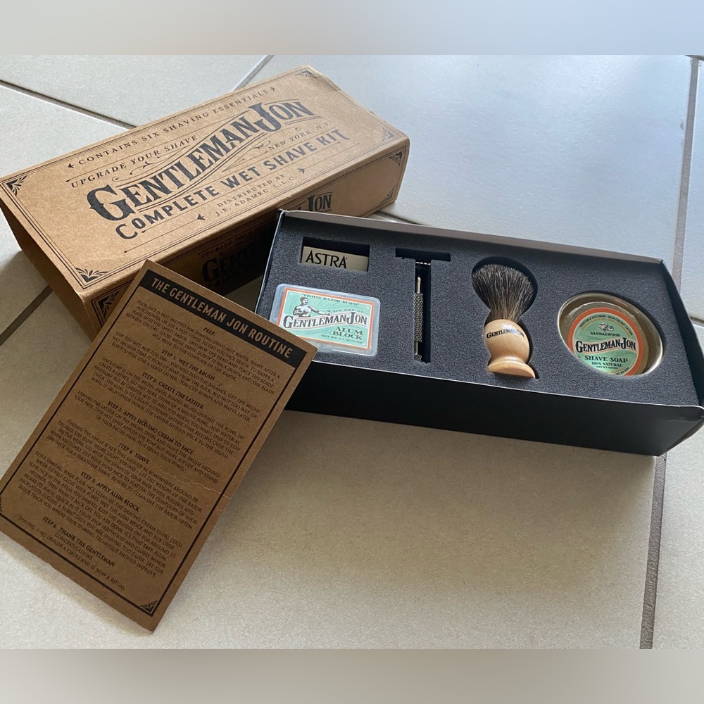 Gentleman Jon Complete Wet Shave Kit | Includes 6 Items